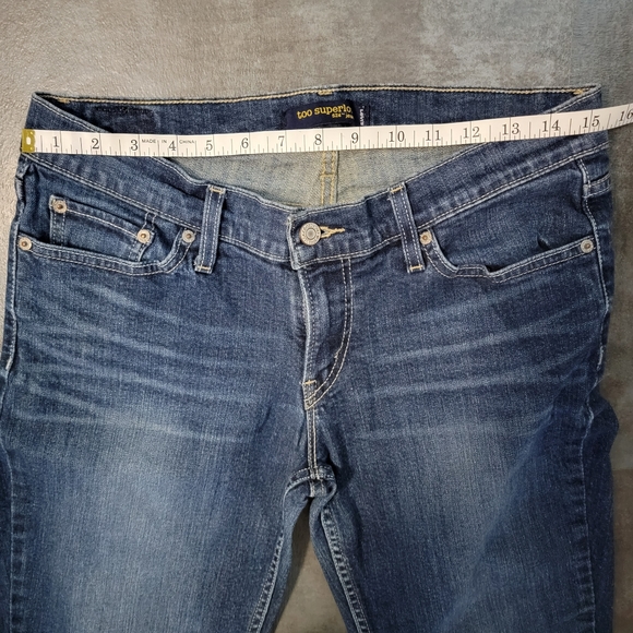 Levi's 524 Jeans Too Superlow Boot Cut Junior's Size 11 M - Picture 9 of 10